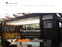 Tablet Screenshot of pergolaselbosque.com